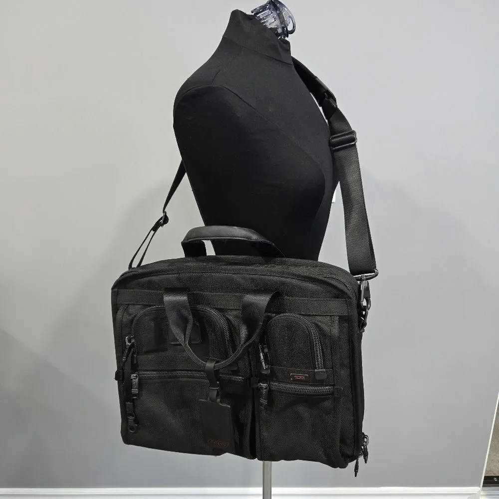 🐢 TUMI Alpha Expandable Organizer Laptop Briefcase